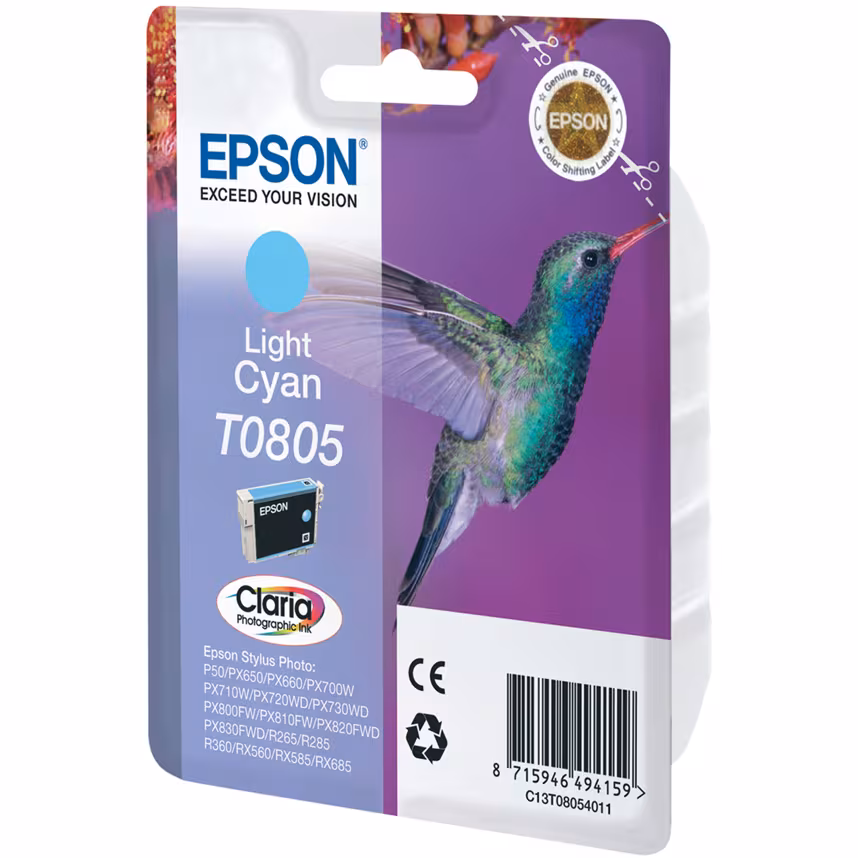 Epson T0805 Tinte Photo Light Cyan 7,4ml