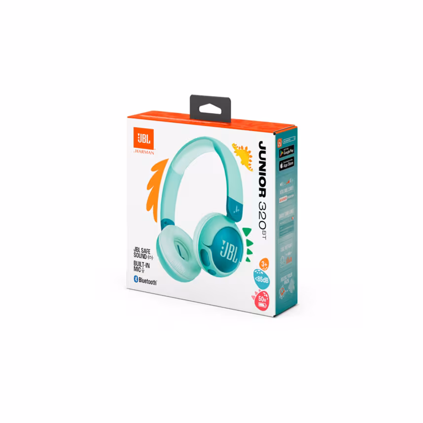 JBL JR320BT kabellose On-Ear Kopfhörer für Kinder <85dB, grün