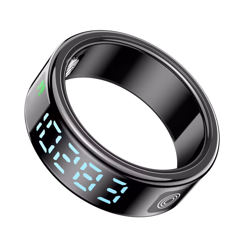 felixx Display SmartRing SR21D - Schwarz  Größe #11 (64,6mm)