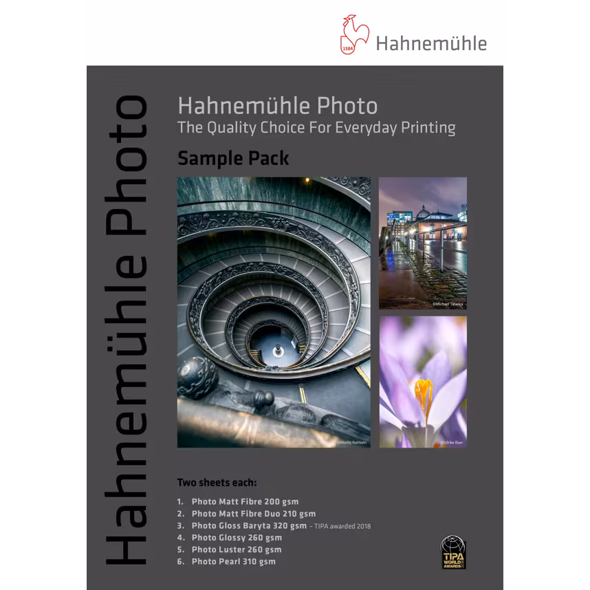 Hahnemühle Photo Sample Pack A4 12 Blatt 
