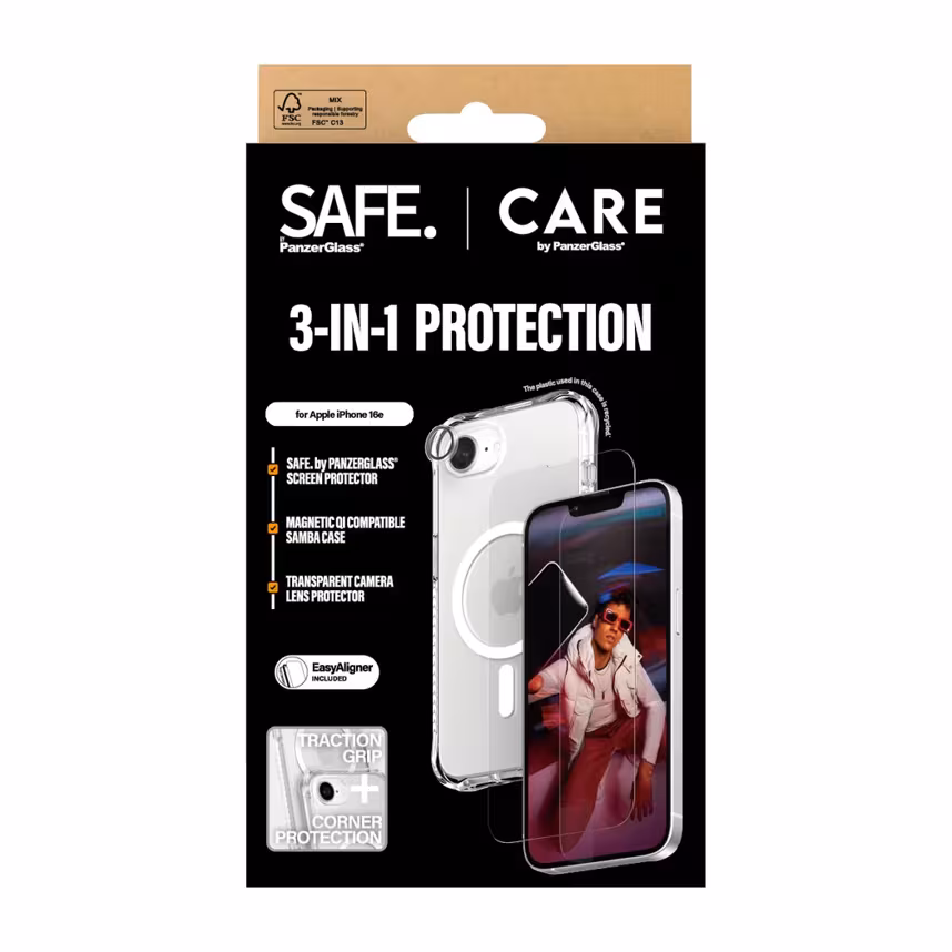 CARE by PanzerGlass Fashion 3-in-1 Bundle Apple iPhone 16e