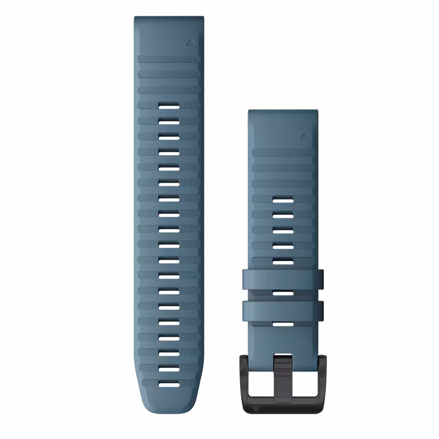 Garmin Quickfit Band 22mm Silikon taubenblau schwarz