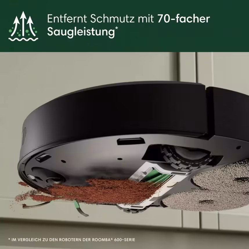 iRobot Roomba 105 Combo Plus Roboter schwarz