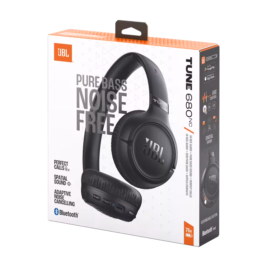 JBL Tune 680NCBT On-Ear Kopfh&ouml;rer Schwarz