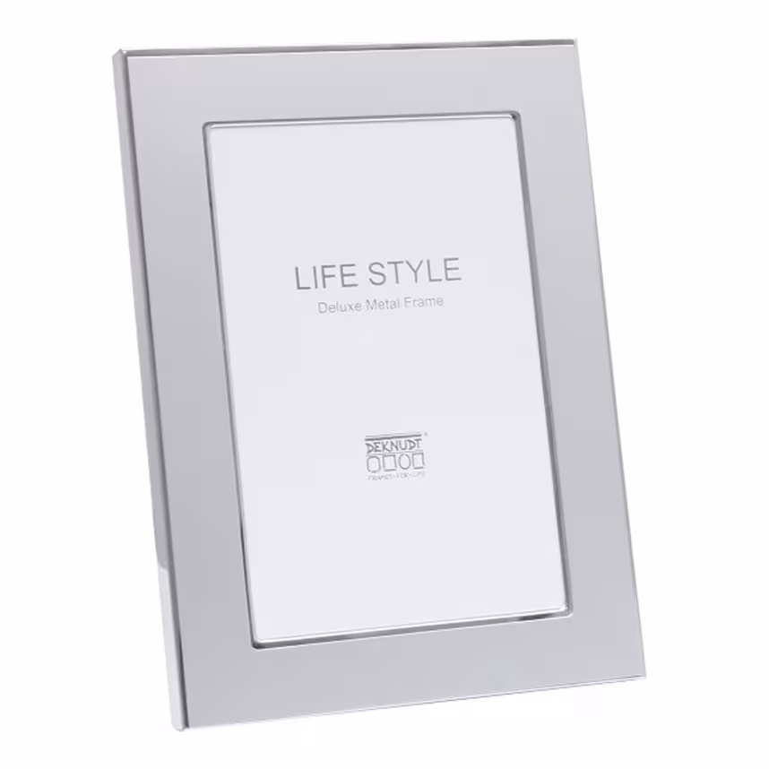 Metallrahmen 13x18 silber matt mit glänzender Kante