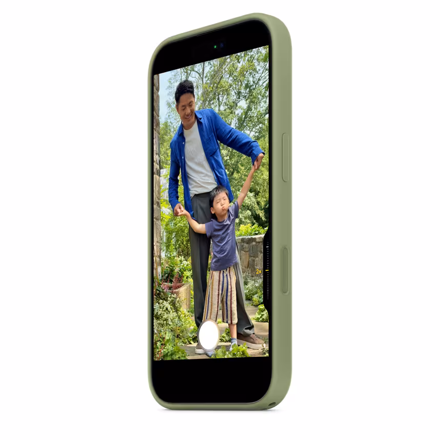 Apple iPhone 17 Silicone Case mit MagSafe Light Moss
