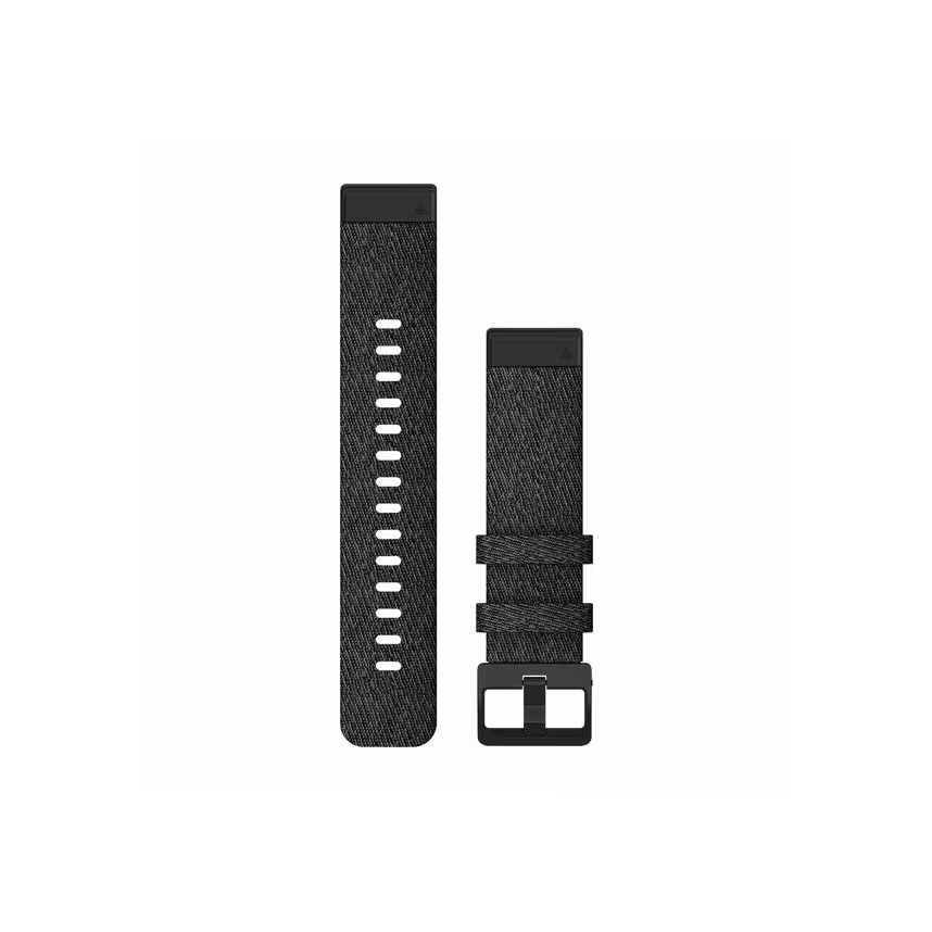 Garmin Quickfit Band 20mm Nylon schwarz meliert schwarz