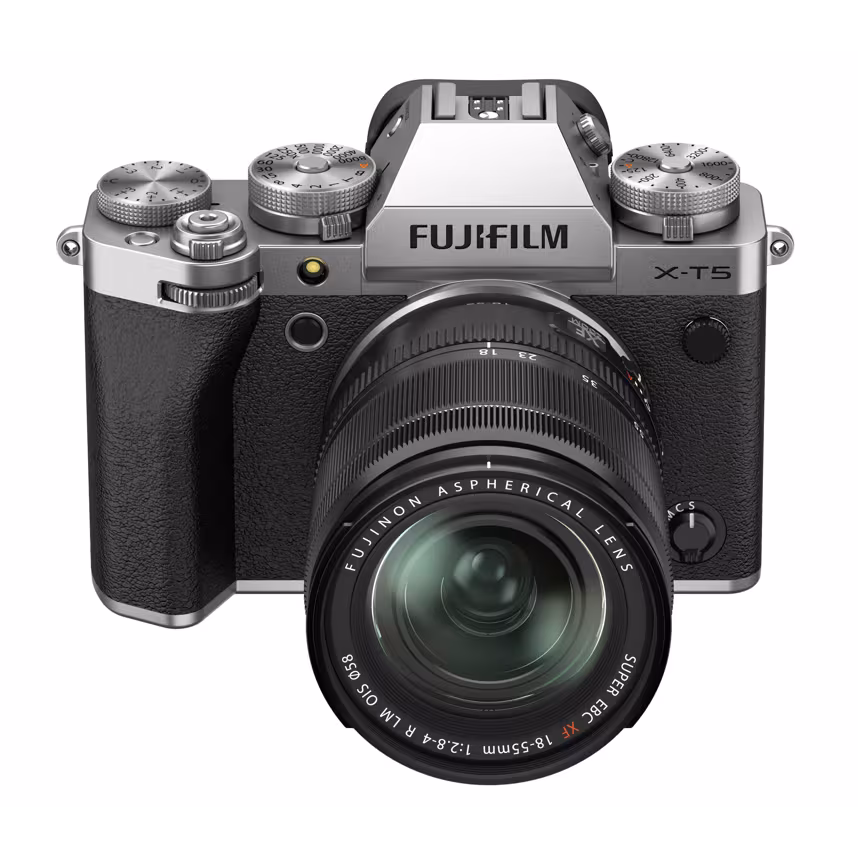 FUJIFILM X-T5 silber + XF 18-55/2.8-4,0 R LM OIS