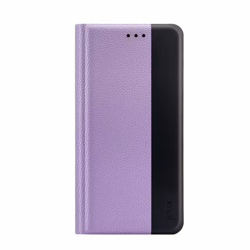 felixx Premium Book Case Venezia lila mit Standfunktion und Innenfach für Samsung Galaxy A55 5G