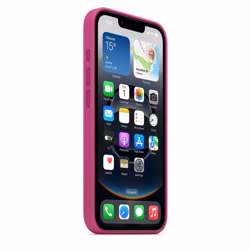 Apple iPhone 16e Silikon Case fuchsia