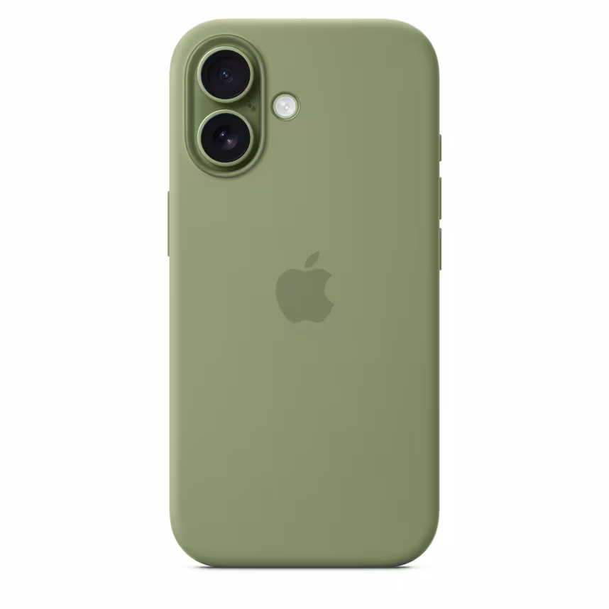 Apple iPhone 17 Silicone Case mit MagSafe Light Moss
