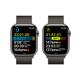 Apple Watch S8 Cellular Edelstahl 45mm Milanaiseband grau