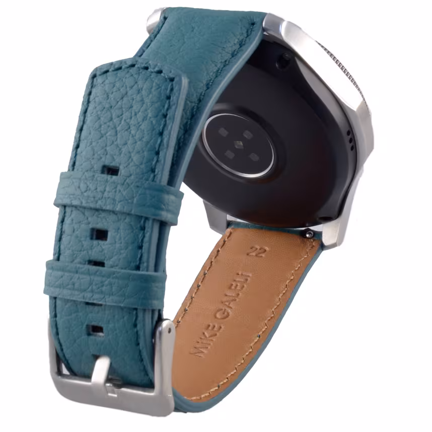 Galeli Band 22mm Echtleder petrol