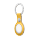 Apple AirTag Schlüsselanhänger Leder sonnengelb