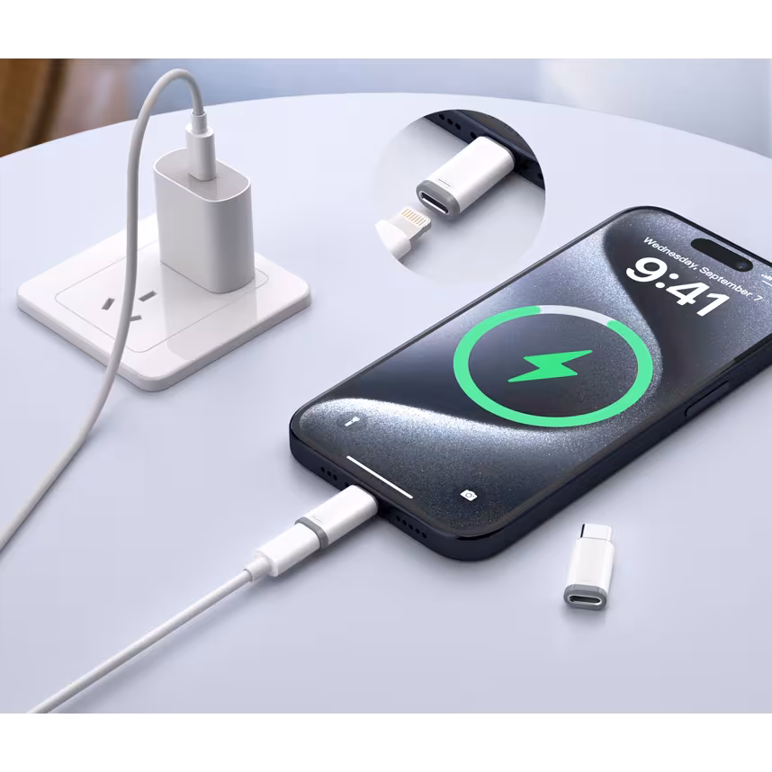 felixx Lade- Adapter Lightning Buchse zu USB Typ-C Stecker