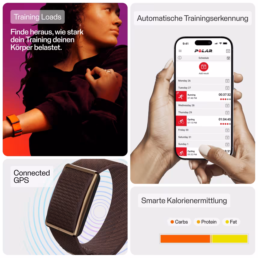 Polar Loop Tracker ohne Display Brown Copper