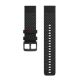 Polar Armband 22mm Silikon S-L black/grey
