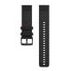 Polar Armband 22mm Silikon S-L black/grey