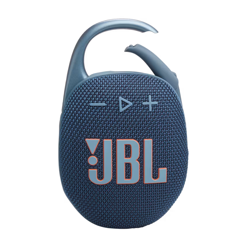 JBL Clip5 Bluetooth Lautsprecher mit Karabinerhaken blau